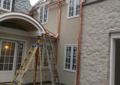 Copper Gutter Installation 