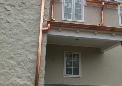 Copper Gutter Installation 